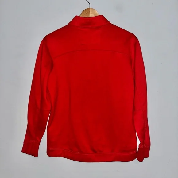 NIKE GOLF Red Quarter Zip Pullover sz M - Picture 2 of 9